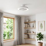 Eglo Vallonia DC Remote Control Close to Ceiling Fan with RGB LED Light