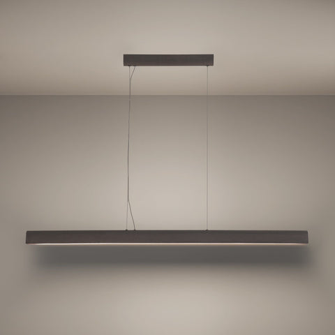 Channing 1800mm LED Linear Pendant Light – Grey Refined Concrete