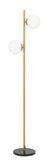 Figaro 2lt Floor Lamp with Opal Ball Shades