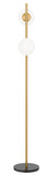 Figaro 2lt Floor Lamp with Opal Ball Shades