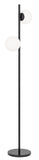 Figaro 2lt Floor Lamp with Opal Ball Shades