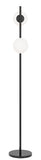 Figaro 2lt Floor Lamp with Opal Ball Shades