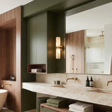 Albast Alabaster Glass Up/Down Wall Light
