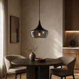 Landy 30 1lt Glass Metal Cord Pendant Light