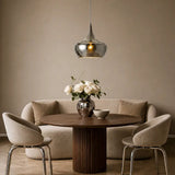 Landy 30 1lt Glass Metal Cord Pendant Light