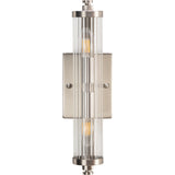 Rockford 2 Light Wall Vanity Light with Ribbed Glass