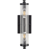 Rockford 2 Light Wall Vanity Light with Ribbed Glass