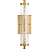 Rockford 2 Light Wall Vanity Light with Ribbed Glass