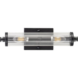 Rockford 2 Light Wall Vanity Light with Ribbed Glass