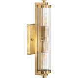 Rockford 2 Light Wall Vanity Light with Ribbed Glass