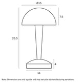 Mandel Touch Table Lamp