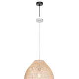 Sawyer Rattan Cane 1lt Cord Pendant Light