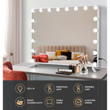Hollywood 80cm x 65cm Vanity Make Up Mirror with LED Lights
