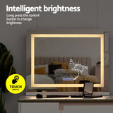 Hollywood Vanity Makeup Mirror 58x46cm with LED Light Crystal & Bluetooth Speaker