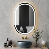 Pill Oval LED Wall Mirror With Light