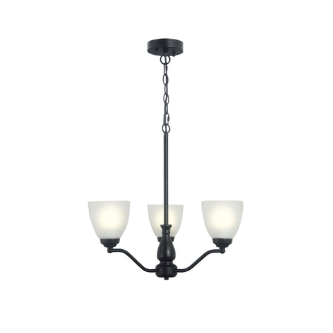 Rochester Traditional Arm Pendant Light with Frost Glass's