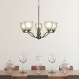 Rochester Traditional Arm Pendant Light with Frost Glass's