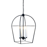 Langdon 4 Light Lantern Pendant Light Black