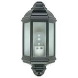 Fenchurch Metal Wall Exterior Light with Clear Glass