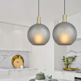 Patino 1lt Matt Sphere Glass Pendant Light