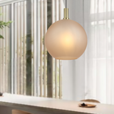 Patino 1lt Matt Sphere Glass Pendant Light
