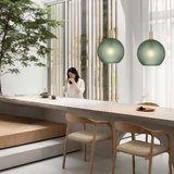 Patino 1lt Matt Sphere Glass Pendant Light