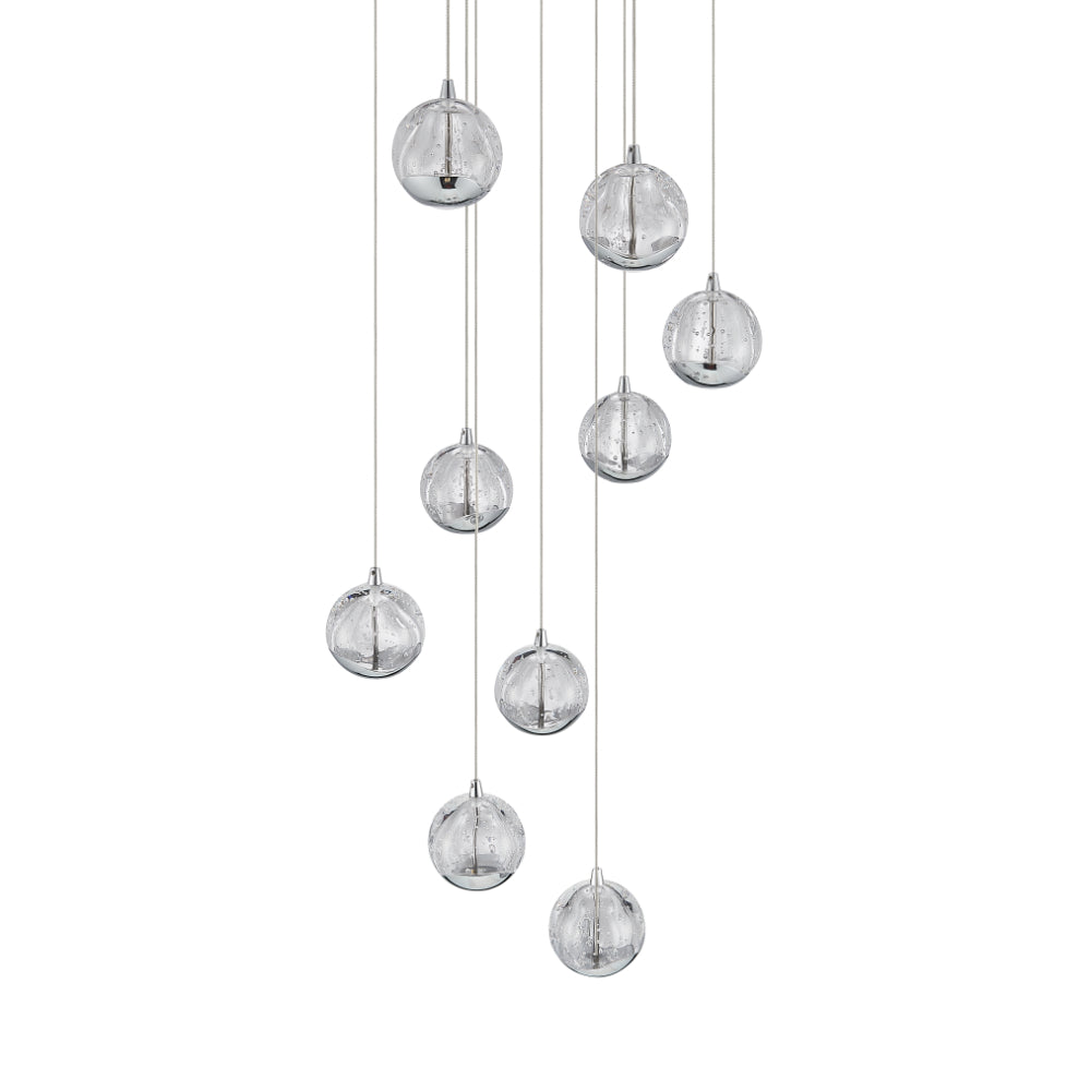 Segovia LED Glass Bubble Ball Sphere Pendant Light – Roundabout Lighting