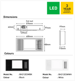 Mercury Bathroom 3in1 Light/Heat/Exhaust Fan