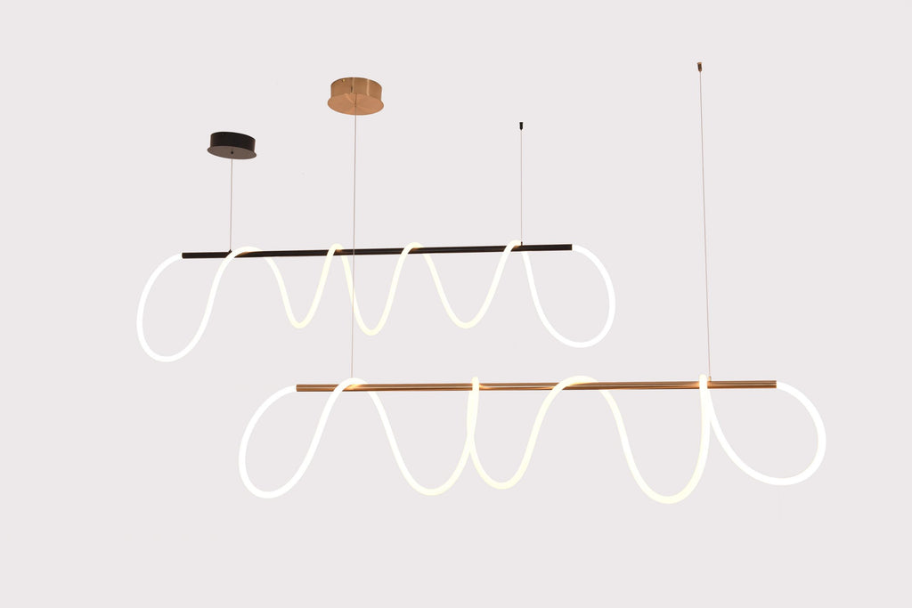 Squiggle 1800mm LED Linea Feature Pendant Light – Roundabout Lighting