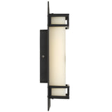 Burch LED Outdoor Exterior Marble Look Wall Light Black