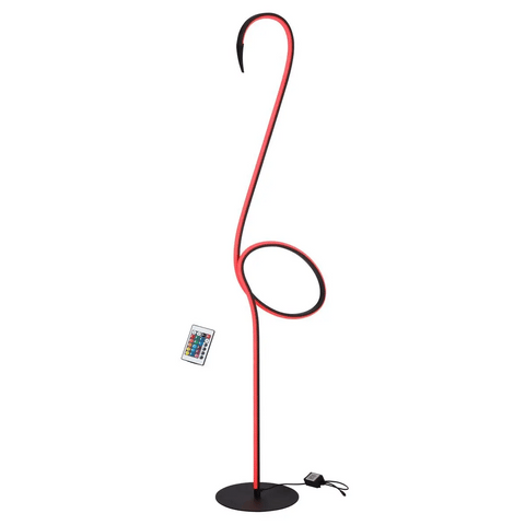 Roseus Flamingo LED RGB colour changing Neon Floor Lamp with Remote