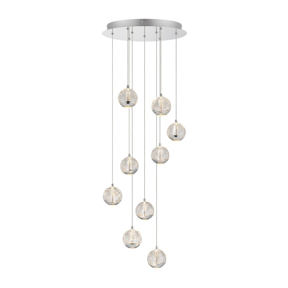 Segovia LED Glass Bubble Ball Sphere Pendant Light – Roundabout Lighting