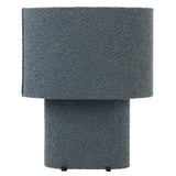 Verso Boucle Textured Fabric Table Lamp Oval