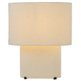 Verso Boucle Textured Fabric Table Lamp Oval
