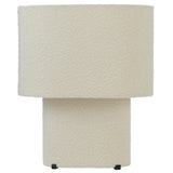 Verso Boucle Textured Fabric Table Lamp Oval