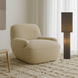 Alcona Fabric Drum Pleat Floor Lamp and Shade