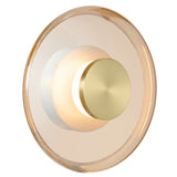 Amity Round Glass Disc LED Wall Light