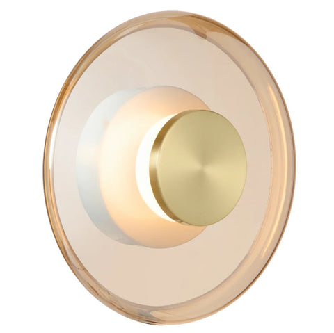 Amity Round Glass Disc LED Wall Light