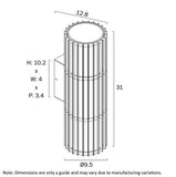 Cashel Twin Wall Exterior Fin Tube Light