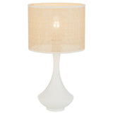 Claris Table Lamp with Drum Rattan Shade
