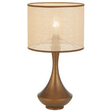Claris Table Lamp with Drum Rattan Shade