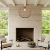Ivalo Round Rope Hanging Pendant Light