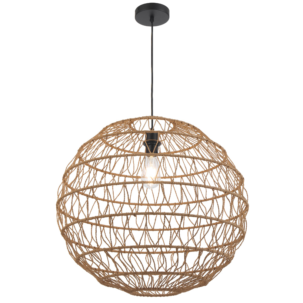 Ivalo Round Rope Hanging Pendant Light – Roundabout Lighting