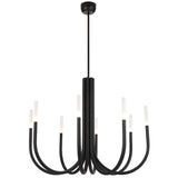Joshua 8 Light LED U Arm Chandelier/Candelabra Pendant Light