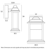 Jovaro LED Wall Exterior Light Black