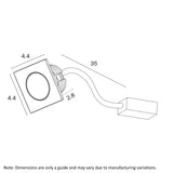 Maren 2w LED Recessed Wall Step Mini Down Light