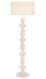 Muse Sculptural Lamp with Fabric Drum Shade