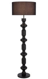 Muse Sculptural Lamp with Fabric Drum Shade
