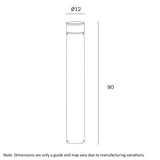 Noral LED Exterior Bollard Post Light Black