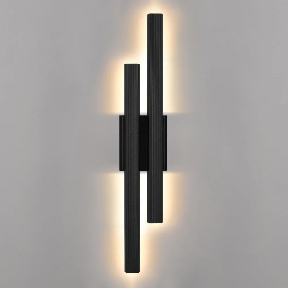Ostel LED Ribbed Wall Exterior Light – Roundabout Lighting
